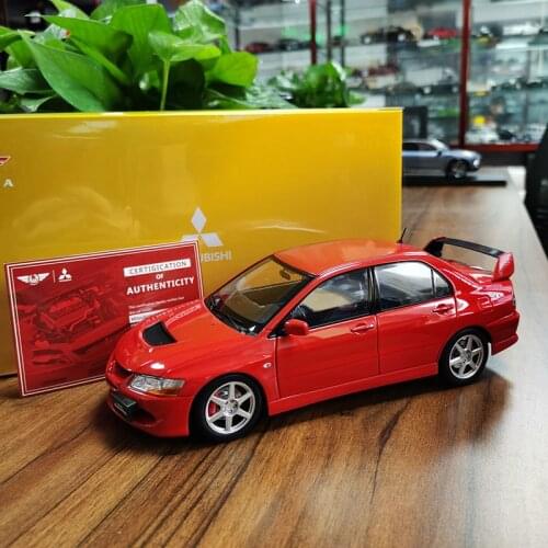 1/18 For Super A Mitsubishi Lancer EVO 8 Diecast Car Model Kids boys girls Gifts Collection Ornament Display Red Metal,Plastic