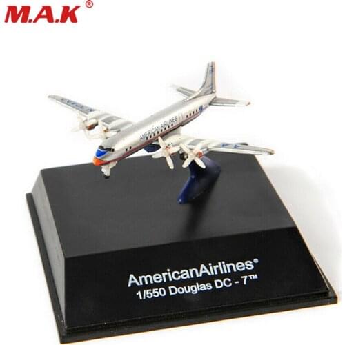 Kids Airplane Toys 1:550 Scale DC-7 SKY Pilot American Airlines Airplane Passenger Aircraft Model for Children Gifts
