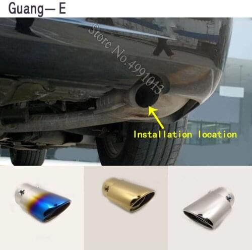 Car stickers cover muffler exterior back end pipe dedicate exhaust tip tail outlet ornament 1pcs For Chrysler 300C 2004-2018