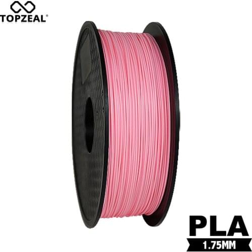 TOPZEAL Premium Quality 3D Printer Filament Pink Color PLA Filament 1.75mm 1KG Spool for Prusa i3 RagRap