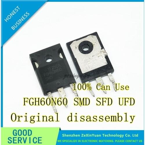 5PCS 10PCS Original disassembly FGH60N60SMD FGH60N60SFD FGH60N60UFD FGH60N60 TO-247 IGBT tube 60A 600V