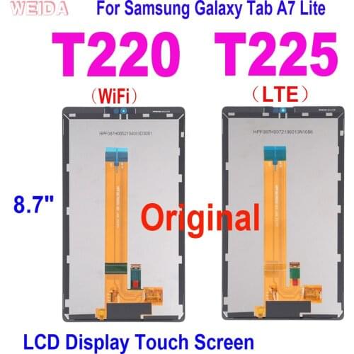 Original 8.7" For Samsung Tab A7 Lite 2021 SM-T220 SM-T225 T220 T225 LCD Display Touch Screen Digitizer Assembly for T220 LCD
