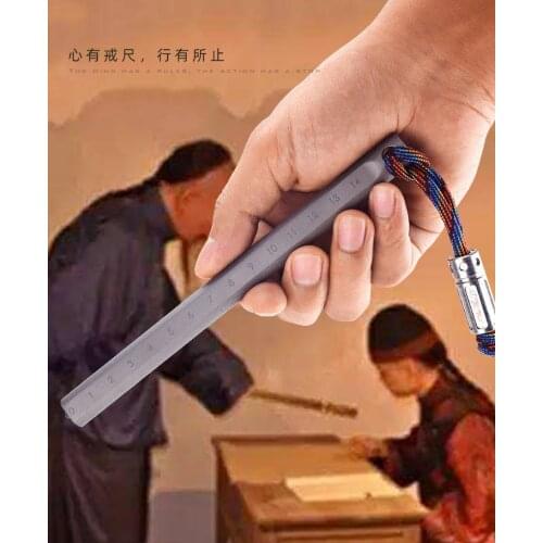TITANER Titanium Alloy Portable Ruler EDC Measuring Tool Defense tool