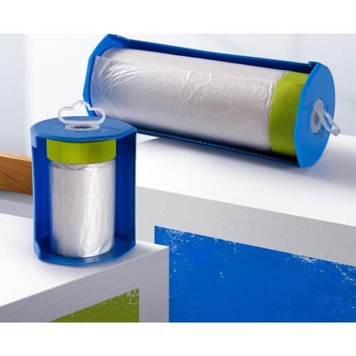 Pre-taped Masking Film With Dispenser Easy Tear Car Paint Protection Film Cutter Tape Cutting Blade Plastic Film Dispense Tool