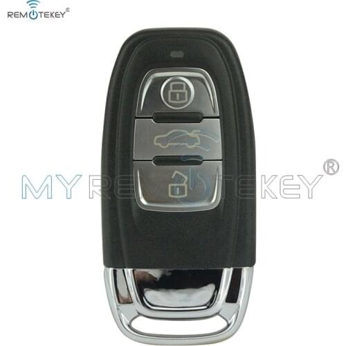 868Mhz smart remote car key 8T0959754C 3 button for Audi A4 A5 S5 A6 Q5 include key insert remtekey