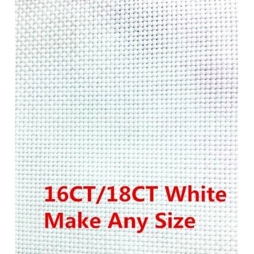 Canvas Make Any Size Cross Stitch Aida Cloth 16CT OR 18CT Fabric