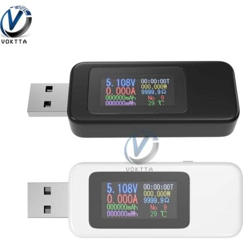 USB Tester Voltmeter Ammeter Current voltage tester LCD Digital Display Battery Power Bank Charger Detector USB Doctor