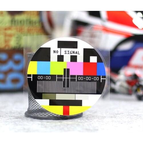 Car Styling Vinyl funny NO SIGNAL TV Show Auto Tail Body Bike Helmet Sticker Decals 11cm