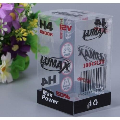 Custom CMYK printing clear transparent pet PVC pp plastic folding packaging box ---PX20281