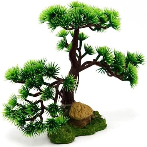1PC Aquarium Fish Tank Landscaping Rockery S Tree Bonsai Tree Plant Decorative Accessories