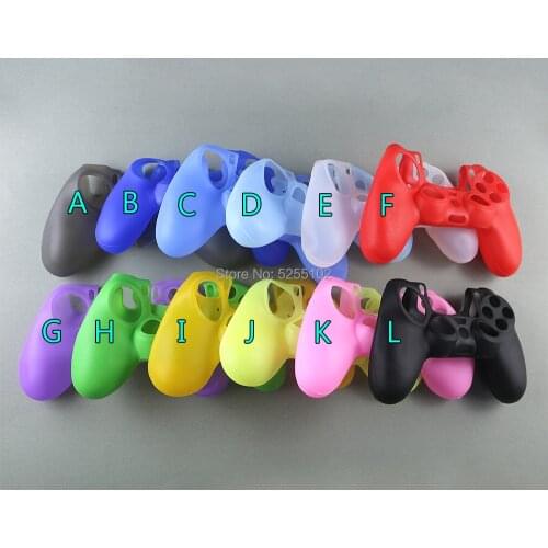 10PCS For Sony PlayStation 4 Dualshock 4 PS4 Controller Silicone Case Protective Skin & Analog Stick Grips