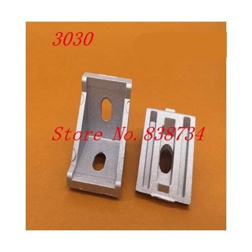 20pcs 3030 corner fitting angle aluminum 28 x 35 connector bracket fastener match 3030 industrial aluminum profile