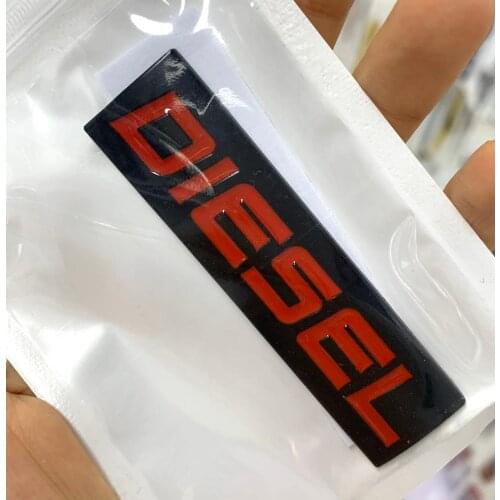 3D Metal Car Sticker Turbo Logo DIESEL Emblem Badge Decals for BMW Audi Ford Nissan Toyota Honda Jeep Volvo Opel