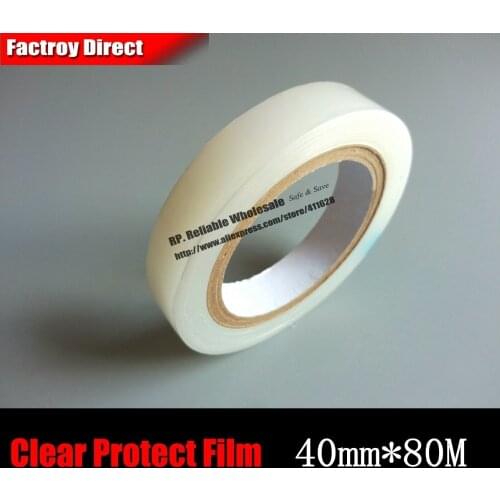 40mm*80M) One Adhesive PE Clear Protective Film for Tablet, GPS, Digital Item Screen Surface, Cellphone Display, Laptop Frame