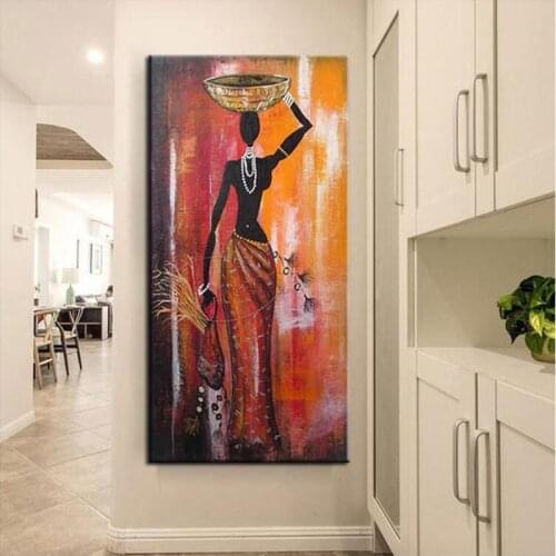 5D Diy Diamond Painting African woman Cross Stitch Full Square Round Drill Diamond Embroidery For sale Mosaic DecorationZP-3608