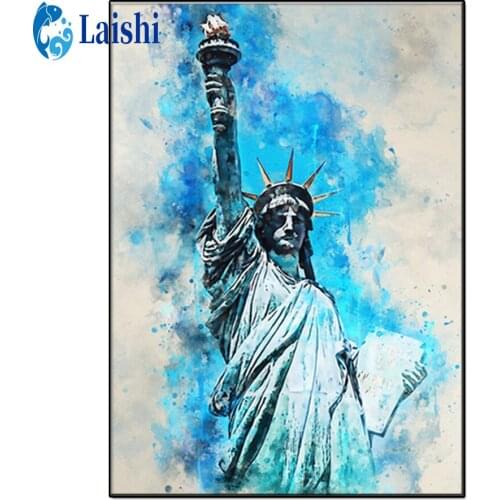 Diamond embroidery Doodle Statue of Liberty full drill Square Diamond painting diamond painting Cross Stitch Rhinestone mosaic