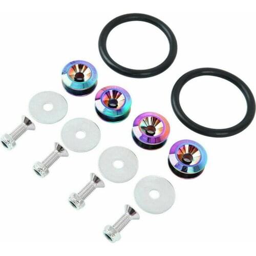 Car Bumper Trunk Hatch Lids Universal Screws Modified Gaskets Car Bumper Fasteners Trunk Quick Release Fasteners Kit