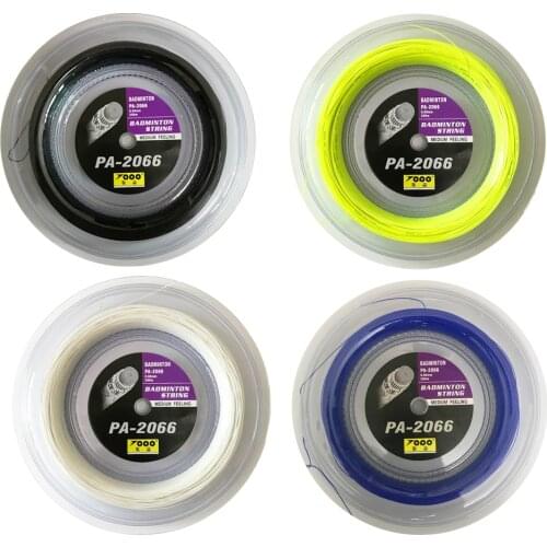 Free shipping 2reels Top quality 0.66mm PA-2066 reel 200m badminton String