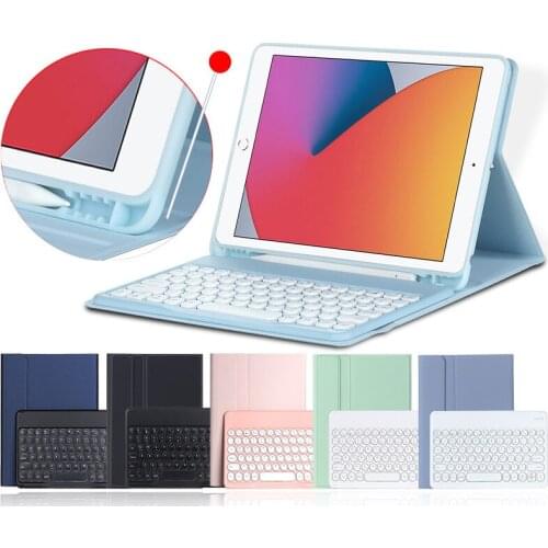 Wireless Keyboard and Case for iPad Air 4 2020 Pro 11 2018 2021 Pencil Holder Case for iPad Air 1 2 9.7 10.2 7th 8th Air 3 10.5