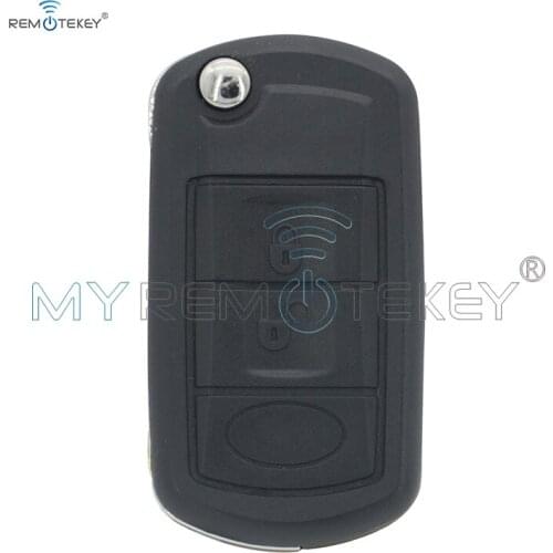 Remtekey Flip remote key shell 3 button HU101 blade for Landrover LR3 Range Rover 2007 2008 2009 2010 case shell replacement