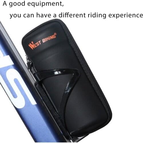 WEST BIKING Cycling Bag Lightweight Hard Shell Bottle Maintenance Tool Carbon Cloth Repair Storage Pack