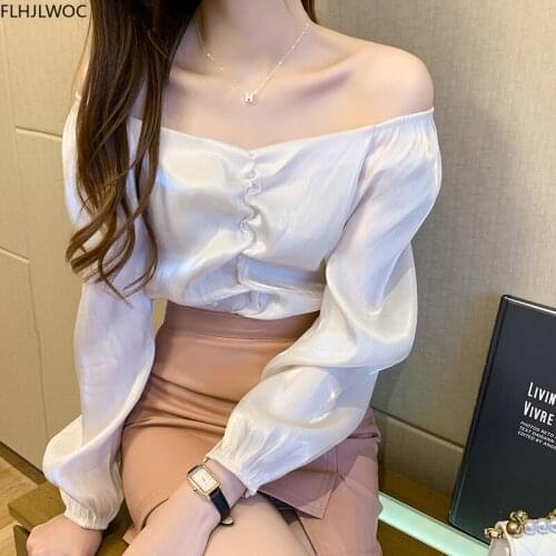 FLHJLWOC Womens Satin Shirts