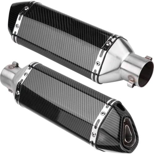 Motorcycle Carbon Fiber Acrapovich Exhaust Pipe Muffler For ZX6R Z900 CBR1000 GSXR1000 Nmax CB400 ER6N GY6 ATV Dirt bike Scooter