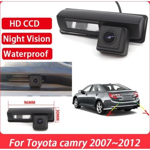 CCD HD Backup parking camera Car Rear View Camera Waterproof high quality RCA For Toyota camry 2007 2008 2009 2010 2011 2012
