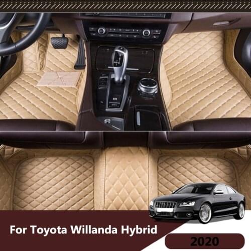 Carpets For Toyota Willanda Hybrid 2020 Car Floor Mats Auto Interiors Accessories Car Styling Foot Pad Heel Pedal Rugs Protect