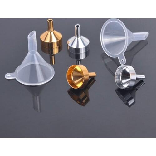 1PC Mini Liquid Funnel Oil Hopper Filling Tools For Perfume Diffuser Bottle Wine Pot Container Home Kitchen Tools 3 Colors