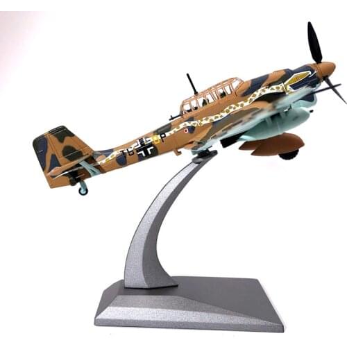 1/72 German Stuka JU-87 Dive Bomber Combat Aircraft Model Diecast Metal Fighter Plane Model Kids Toys Gift