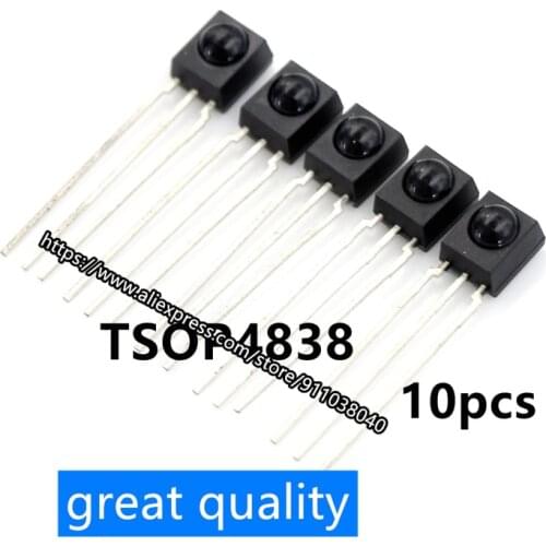 10pcs/lot New TSOP4838 photoelectric device infrared receiver VISHAY 38KHZ spot