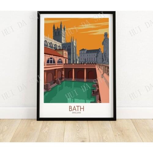 Bath Poster | England Travel Print | Wall Art | Travel Poster | Artwork | Art Print Gift Idea