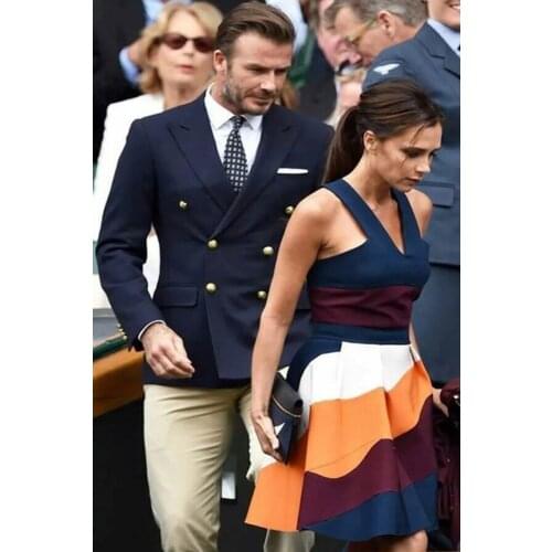 Latest Coat Pants Designs Yellow/black/navy blueDouble Breasted Mens Ball Suit Jacket Terno Slim Fit Groom Blazer 2 Piece 328