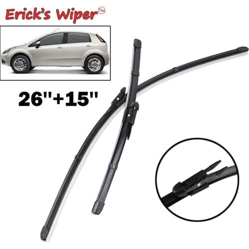 Ericks Wiper LHD Front Wiper Blades For FIAT Punto Evo 2009 - 2015 2016 Windshield Windscreen Front Window 26"+15"
