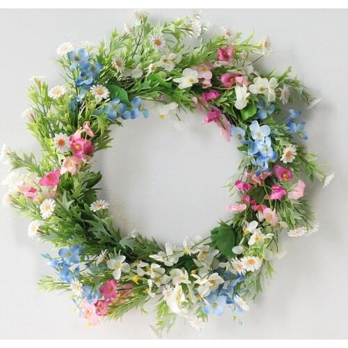 15 Inch Primrose Wreath Garland for Front Door ing Wall Decorations