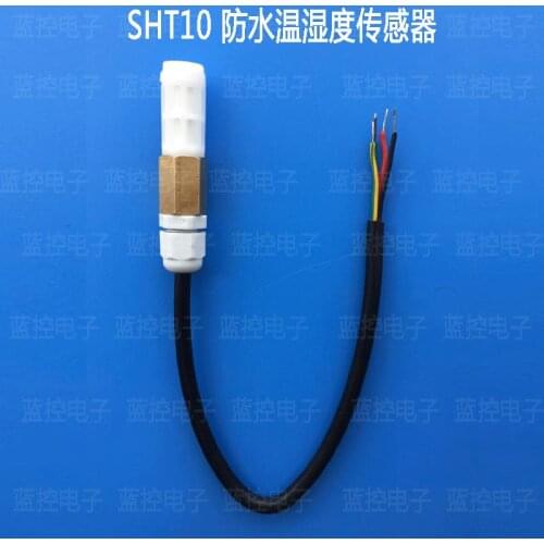 Waterproof temperature and humidity sensor, SHT10 industrial networking, indoor temperature and humidity probe, temperature and