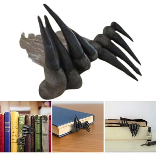 Thriller Devils Hand Bookmark Stylish Devils Hand Resin Bookmarks Thriller Halloween Bookmark Gift for Friends xqmg Party Favo