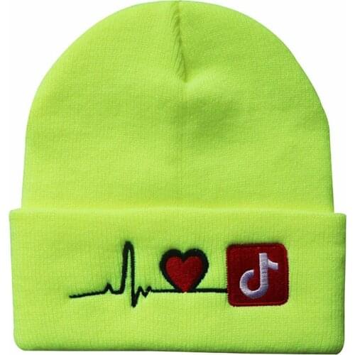 Love winter hat cap embroidery women skullies beanie outdoor sports girl ski knitted beanies earflap warm skullcap dropshipping