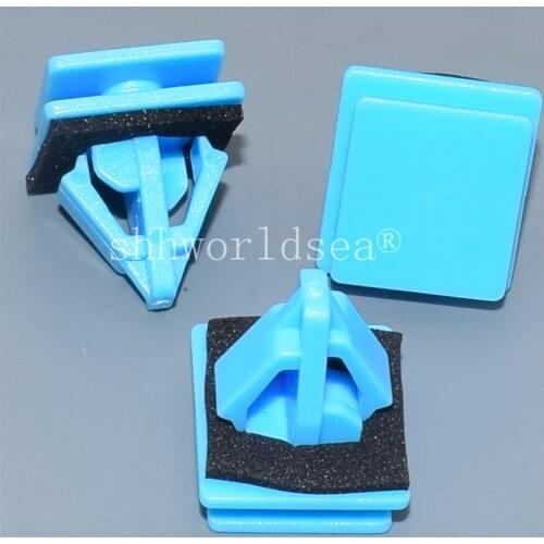 Shhworldsea 100PCS Rocker Panel Moulding Clip Auto Plastic Fasteners Automotive Clips Car Plastic Rivet Fastener Plastic Snap