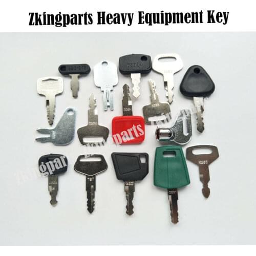 16pcs Heavy Equipment Key Construction Igition Key Excavator Key