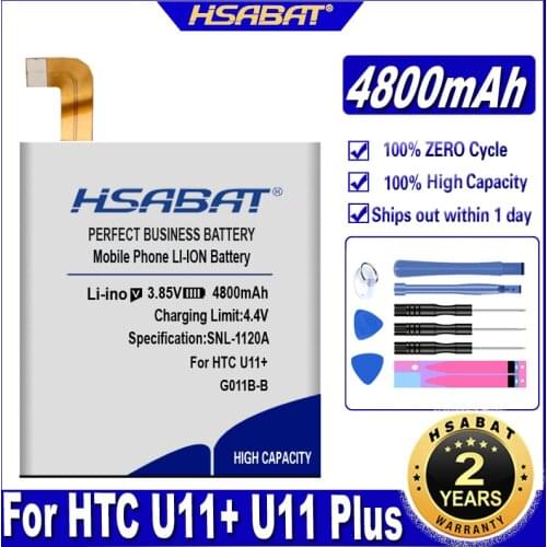 HSABAT G011B-B 4800mAh Battery for HTC U11+ U11 Plus (Not for U11) Batteries