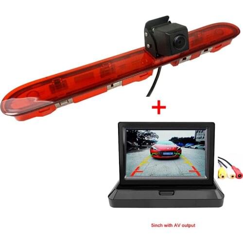 Night Vision Car Brake Light Camera For Peugeot traveller/Citroen Spacetourer /Toyota Proace 2016 With 5inch Monitor Kit