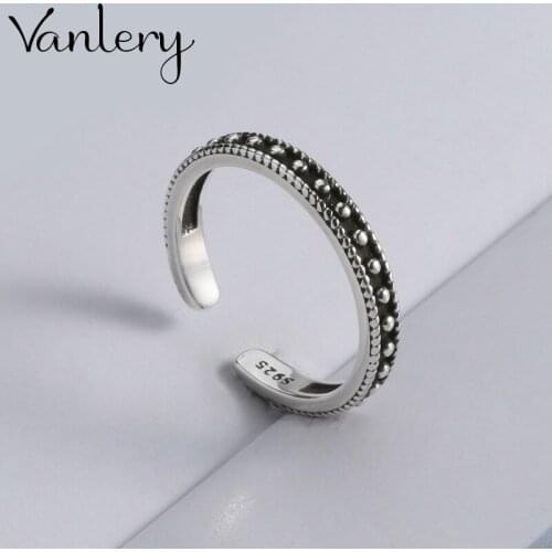 Bohemian Charm Boho Round Beads Rings For Women Lover Wedding Bridal Valentines Gifts Men Open Retro Antique Rings