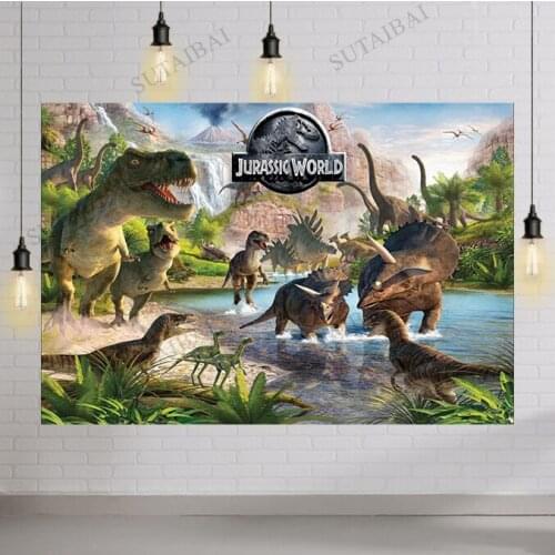 Jurassic World Dinosaur Park Backdrop Photography Child Birthday Party Banner Baby Shower Background Photo Studio Prop