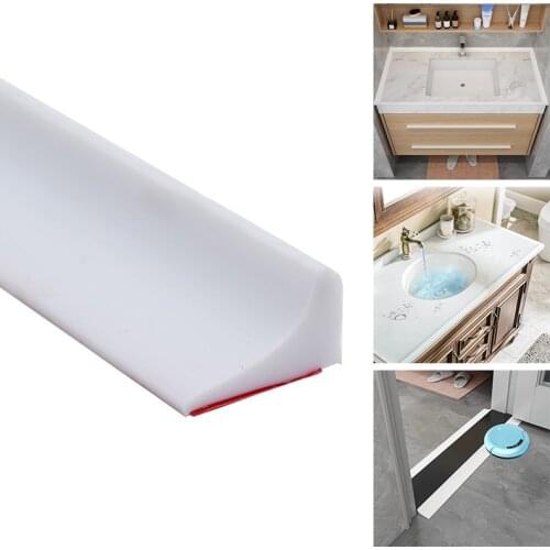 Bendable Silicone Water Stopper Kitchen Countertop Water Retaining Strip Bathroom Threshold Water Dam Barrier Dry Wet Separation