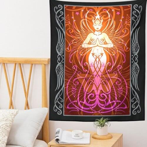 Hippie Bohemian decorative sheet cloth Tarot tapestry Divination home decoration witchcraft tapestry goddess wall decoration