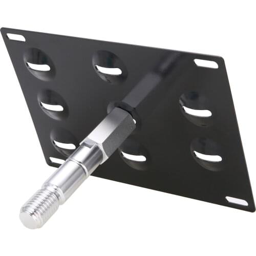 For Hyundai Genesis Coupe 2010 Car License Plate Mounting Bracket Aluminum Bumper Tow Hook License Plate Holder Car Parts