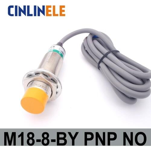 M18 LJ18A3-8-Z/BY 8mm 6V-36V induction DC PNP NO metal sensor inductive proximity switch Screen shield type LJ8A3 sensor switch