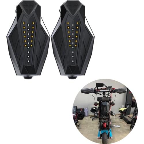 Motorcycle Hand Guard Protector Cover with LED Turn Signal Light High Brightness